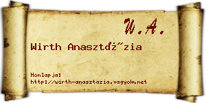 Wirth Anasztázia névjegykártya
